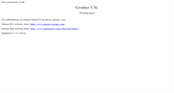 Desktop Screenshot of geniusnet.co.uk